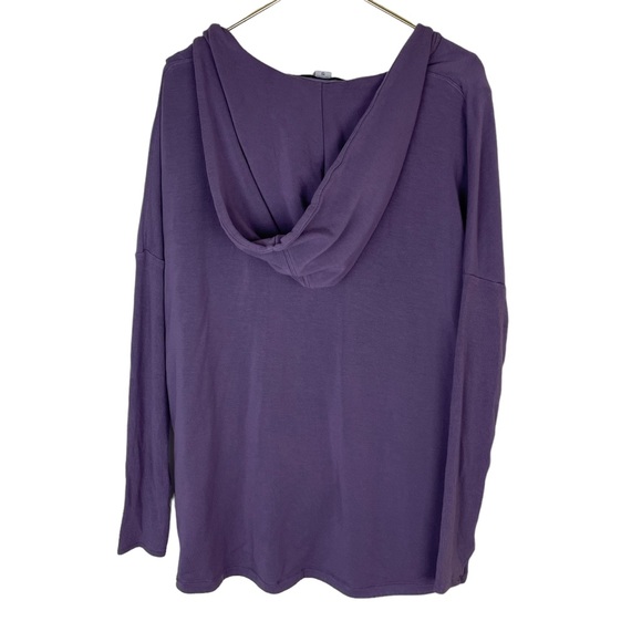 Athleta Purana Purple Violet Wrap Tunic Soft Sweatshirt Hoodie - Picture 3 of 16